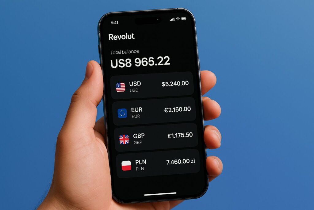 Best International Bank Accounts for U.S. Digital Nomads in 2025 (Low Fees, Global Access) 3 Revolut banking app with multi-currency dashboard for US nomads