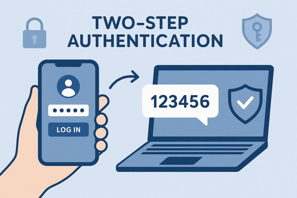 Why US Digital Nomads Need Encrypted Apps in 2025 7 User verifying login with two-step authentication code