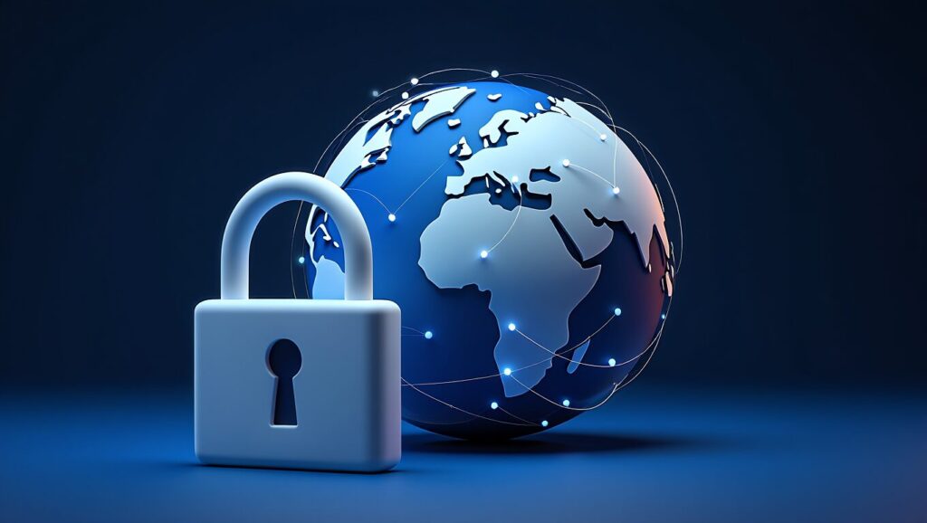 Best VPNs for Secure Online Banking for Digital Nomads (2025 Guide) 2 vpn security globe