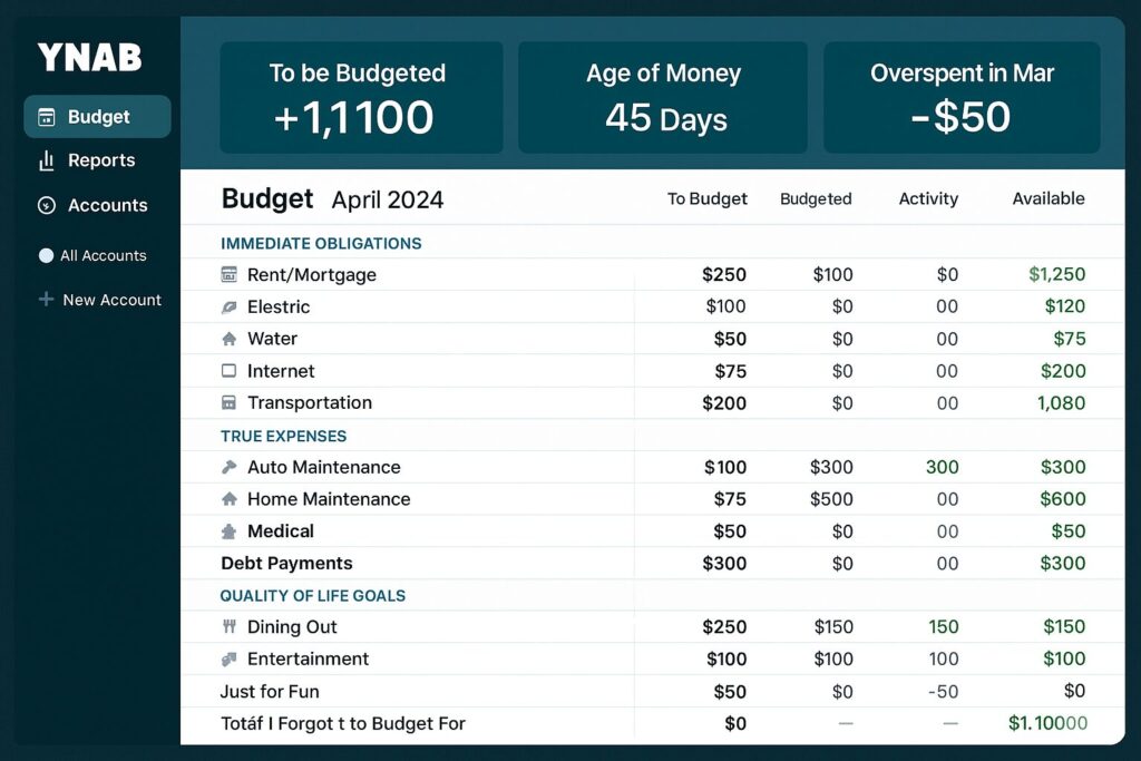 Best Budgeting Apps for Digital Nomads in 2025 3 ynab dashboard