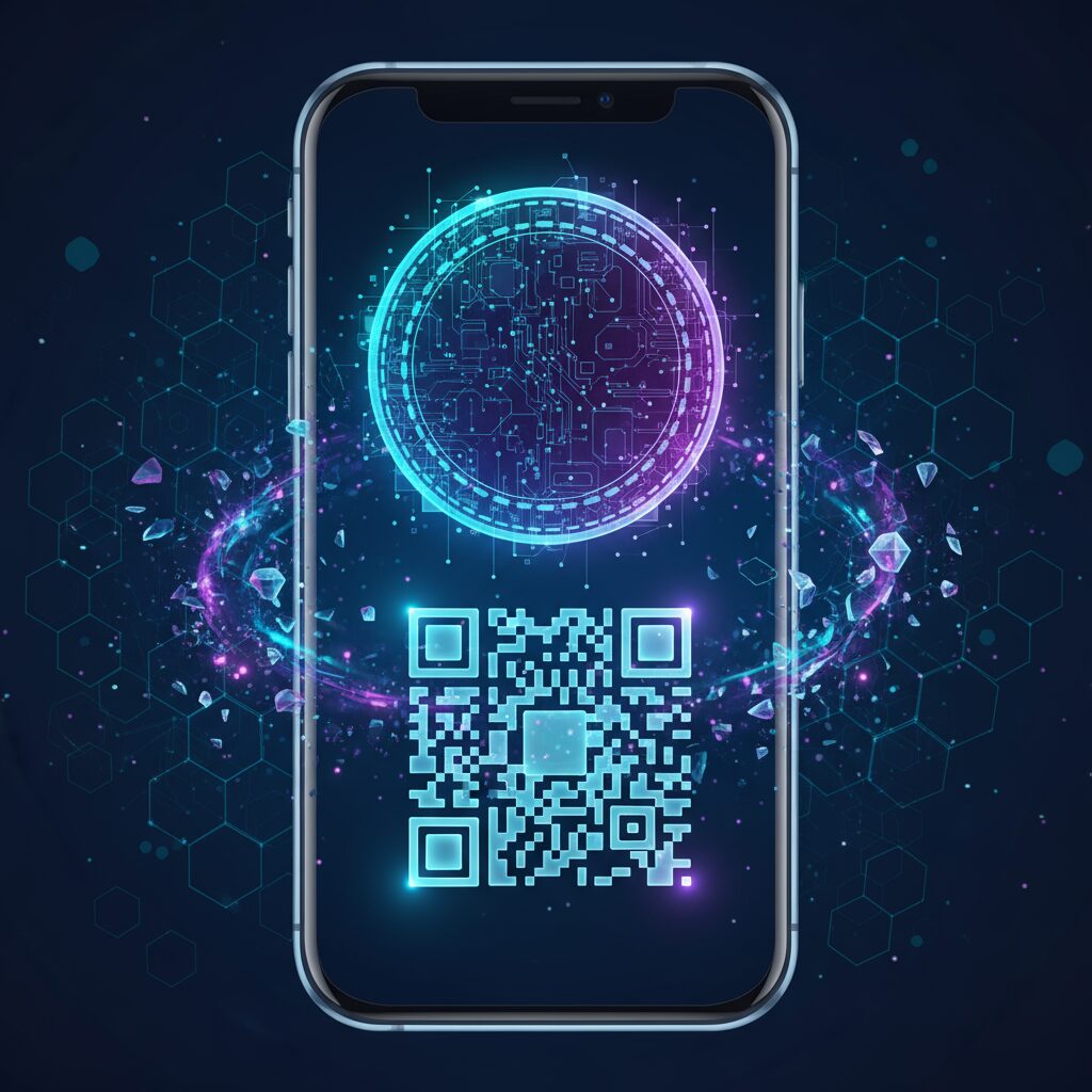 US Digital Nomad Hub: Your Complete Resource Guide 3 Futuristic cryptocurrency artwork with digital wallet, glowing coins, and linked blockchain blocks for secure global payments.