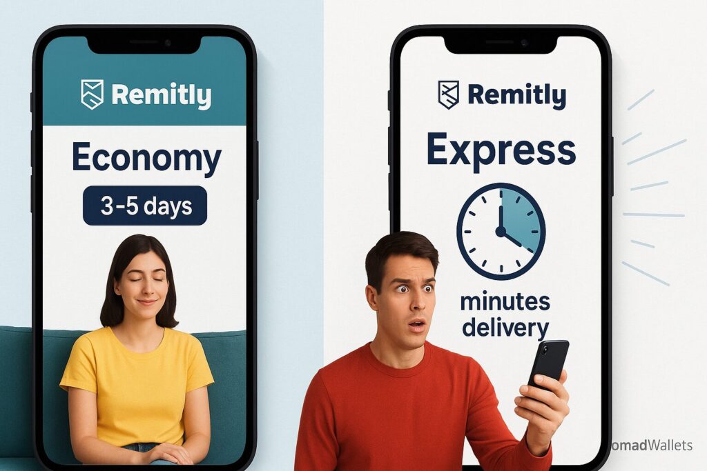 Best Money Transfer Service for Digital Nomads: Wise vs Remitly vs Western Union (2025) 11 Remitly economy versus express delivery options comparison for digital nomad transfers