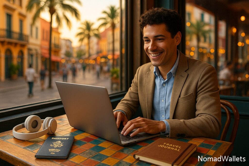 Digital Nomads 2025: The Complete Expert Guide (Everything People Ask Online) 2 What is digital nomad location independent professional working from international cafe