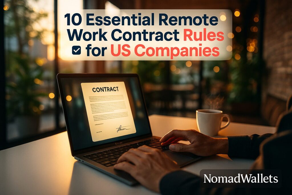 10 Essential Remote Work Contracts Rules for US Companies 2 Remote work contracts legal requirements for US companies hiring digital nomads with essential rules and compliance guidelines