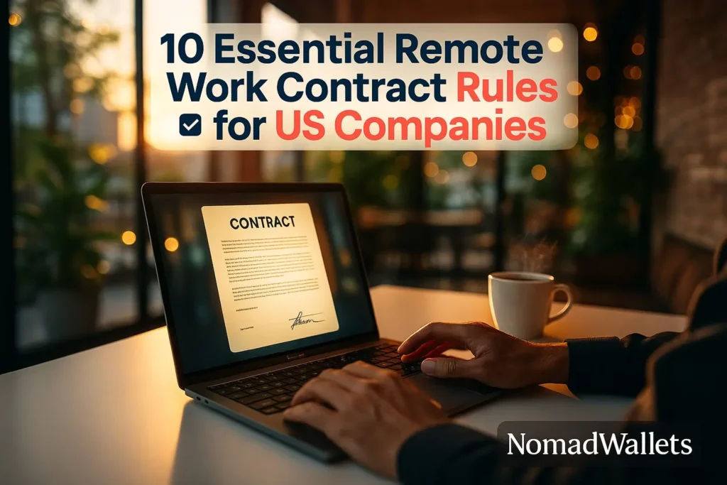 10 Essential Remote Work Contracts Rules for US Companies 4 Remote work contracts legal requirements for US companies hiring digital nomads with essential rules and compliance guidelines
