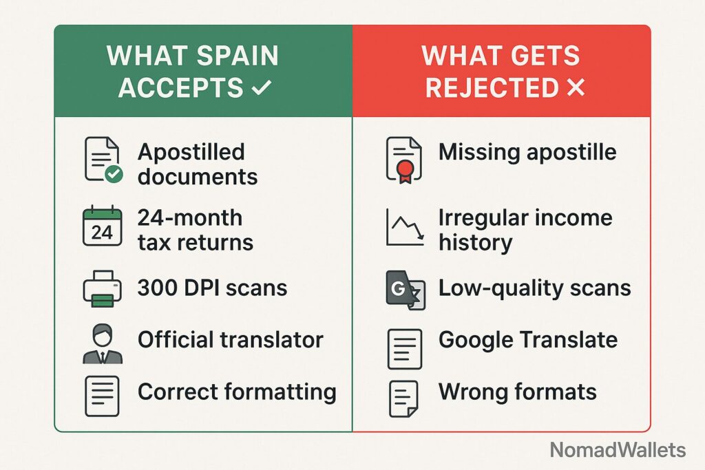 Nomad Visa Rejection: Common Reasons, 4 Countries & Proven Appeal Guide (2025) 4 Spain digital nomad visa requirements comparison