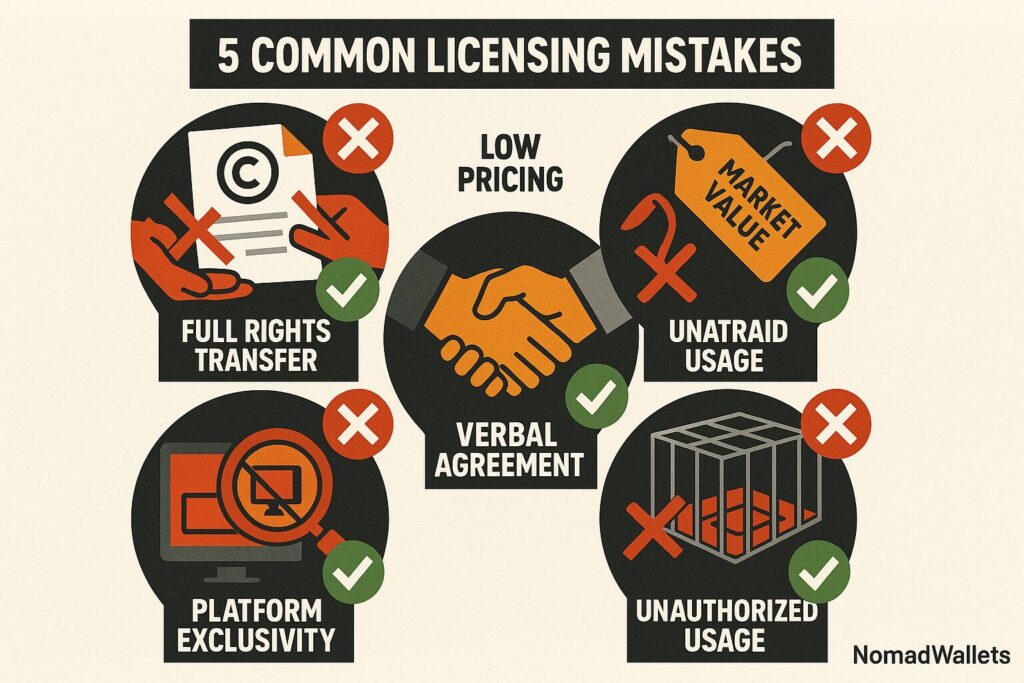 Common intellectual property licensing mistakes creative nomads should avoid