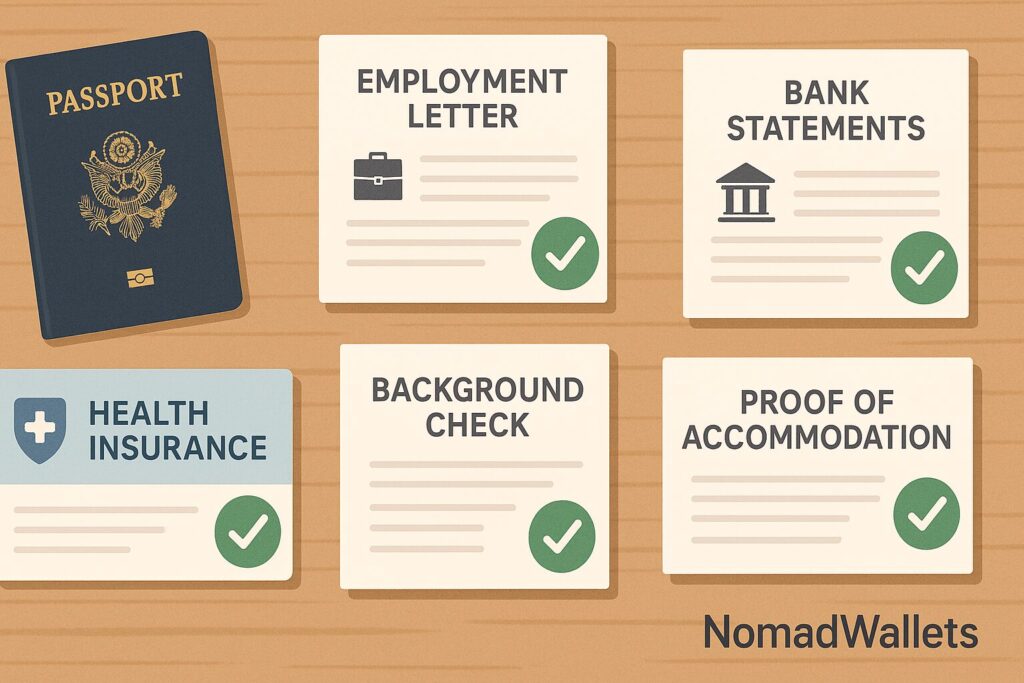 Remote Work Visas vs Tourist Visas: The Ultimate 2026 Guide to Legal Employment Abroad 7 Essential document checklist for remote work visa applications including passport and employment verification
