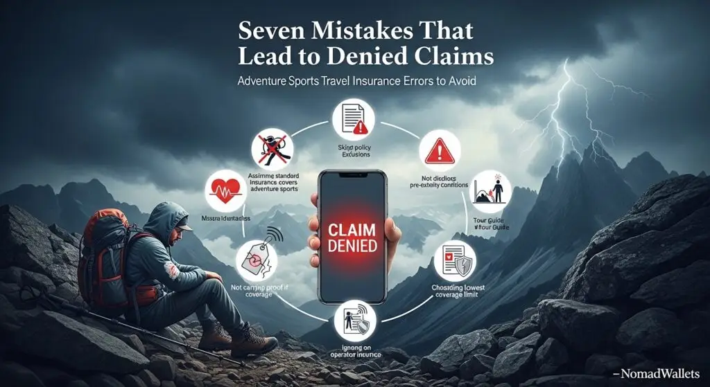 Common mistakes that cause denied adventure sports travel insurance claims