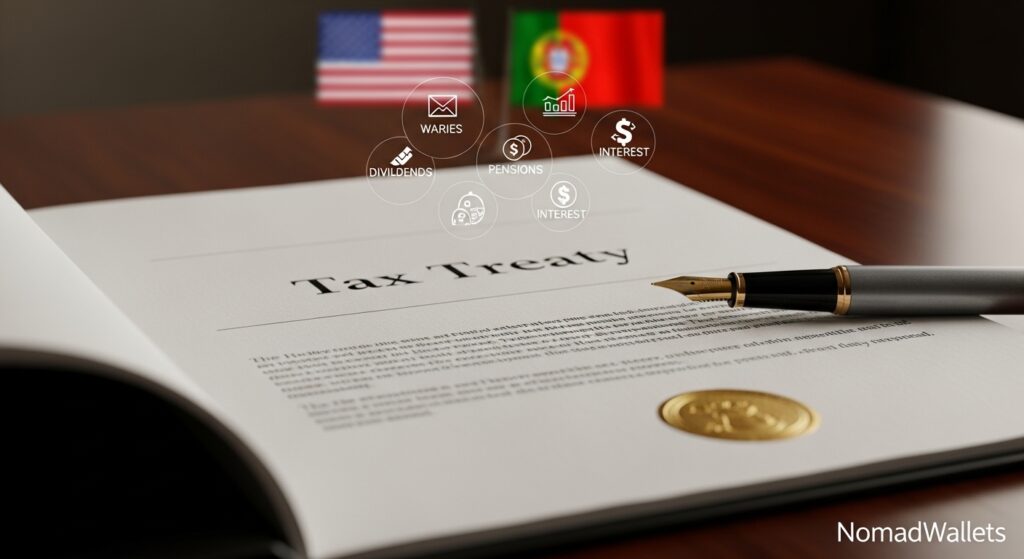 US Expats in Portugal: 8 Critical Tax Mistakes to Avoid in 2026 7 US Portugal tax treaty agreement document with financial income categories