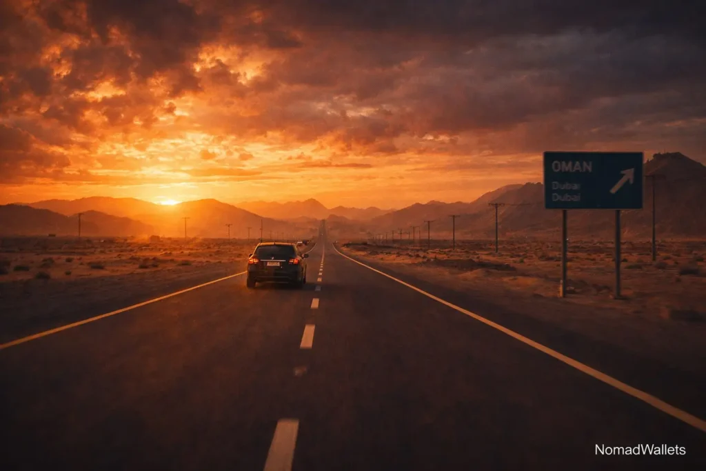 Dubai Exit Plan for Digital Nomads (2026): Emergency Guide If Flights Get Cancelled 9 Dubai to Oman road escape route digital nomad emergency travel exit plan