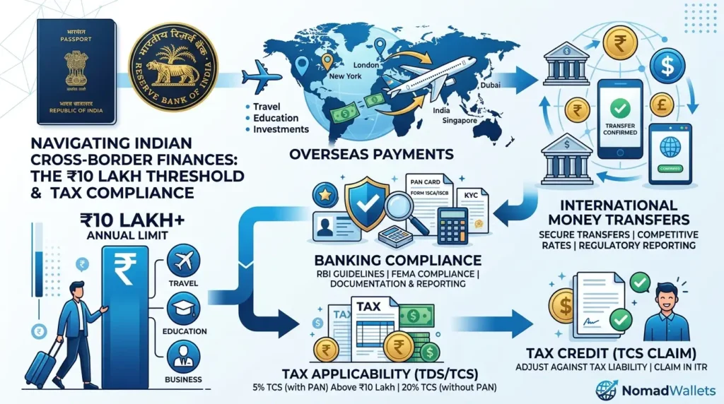 LRS and TCS rules for Indian international travellers