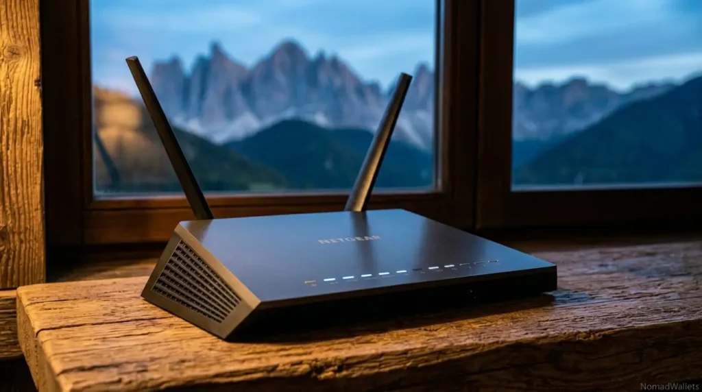 Best Digital Nomad Village in India: Nomad Sikkim Yakten (2026) 7 Wi-Fi router and internet setup inside a Himalayan homestay in Yakten