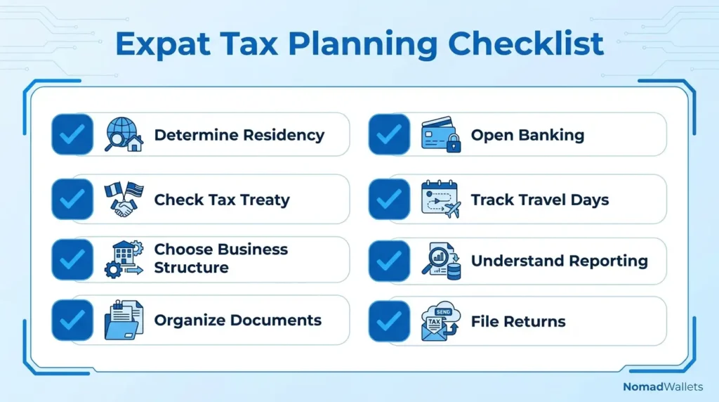 Expat Tax Planning Guide 2026: Strategies to Reduce Taxes Legally 17 Expat tax planning checklist before moving abroad